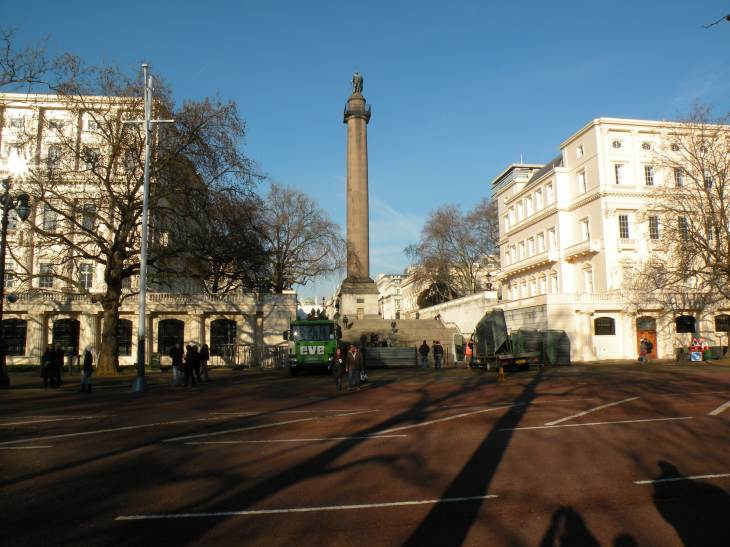  colonne surmontée de la statue du Prince Frederick, Regent Waterloo Place